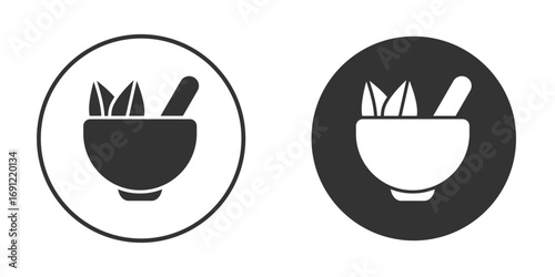 Herbal medicine icon silhouette vector illustration collection