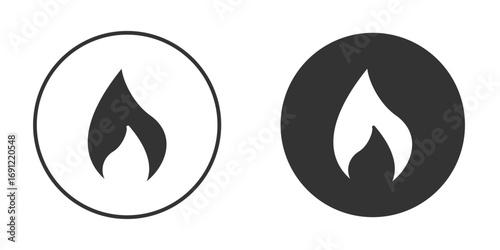 Fire icon silhouette vector illustration collection