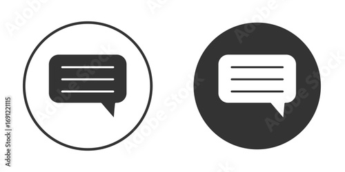 Comments icon silhouette vector illustration collection