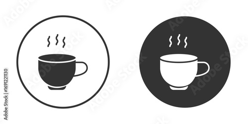 Coffee icon silhouette vector illustration collection