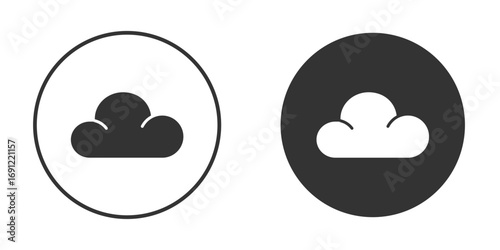 Cloud icon silhouette vector illustration collection
