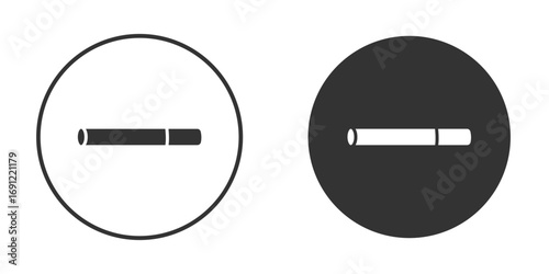Cigarette icon silhouette vector illustration collection