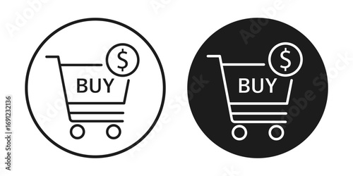 buy button. shopping cart vector icon