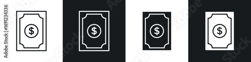 Bonds icons in solid and stroke graphics