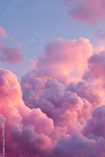 pink sky and clouds