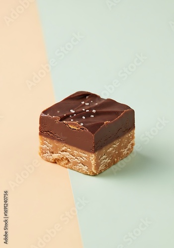 Indulgent salted caramel chocolate bar layered with rich ganache, a sweet treat