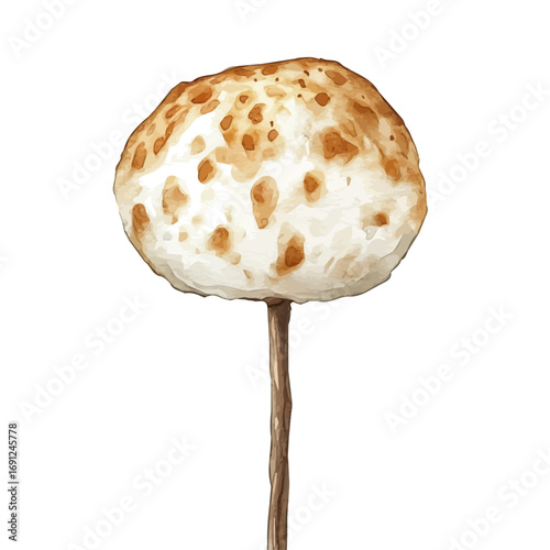 watercolor vector of Dango, isolated on a white background.