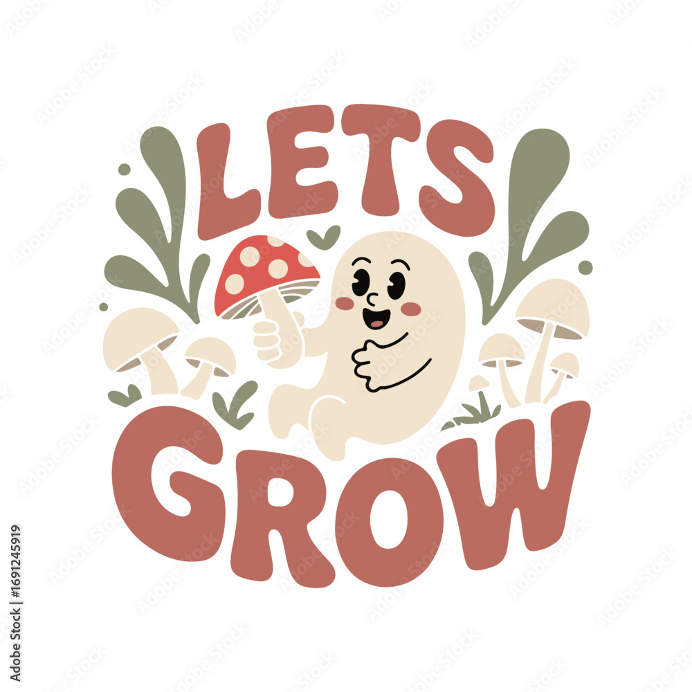 Fototapeta premium retro style logo illustration features the playful phrase vector art