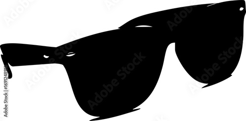 Stylish black sunglasses offer cool protection and modern fashion statement for sunny days