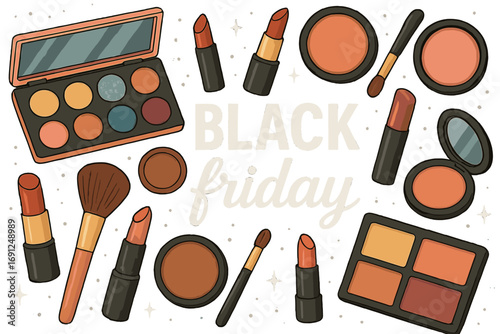 Black Friday sale theme featuring an abstract pattern background suitable for shop advertising, market cards, party invitations, posters, T‑shirts, modern web banners, beauty salons, and more