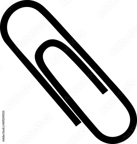 Secure important documents with this classic metal paperclip design, perfect for organization and office supplies.