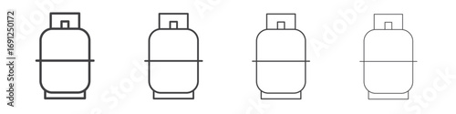 LPG icon simple vector line art symbol
