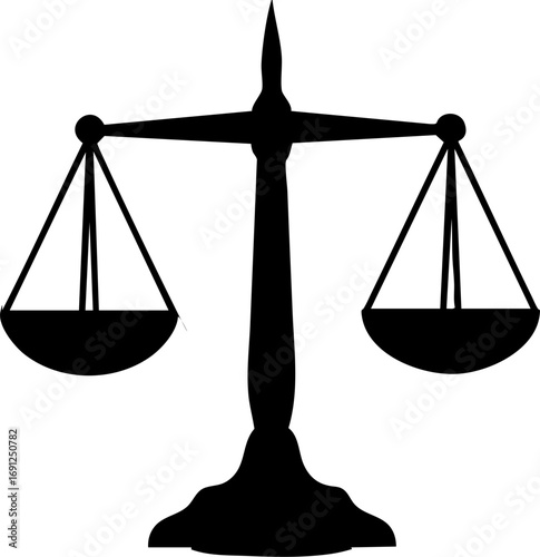 Elegant justice scales symbolizing fairness and legal balance for modern business and law firms