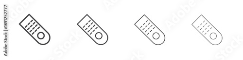 Remote icon simple vector line art symbol