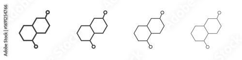 Foto Hormones icon simple vector line art symbol