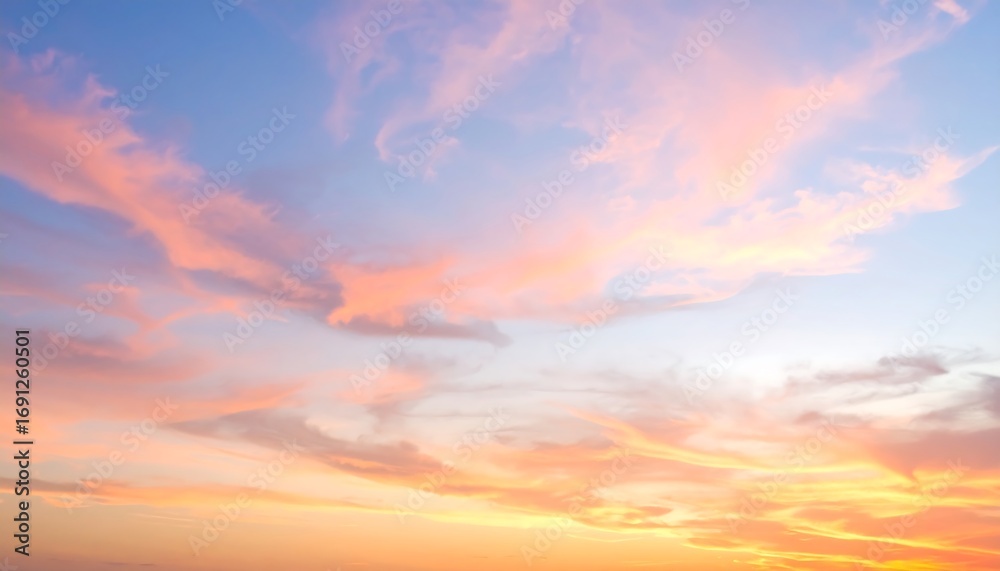 Fototapeta premium Pastel sunset clouds