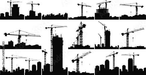 silhouette of city