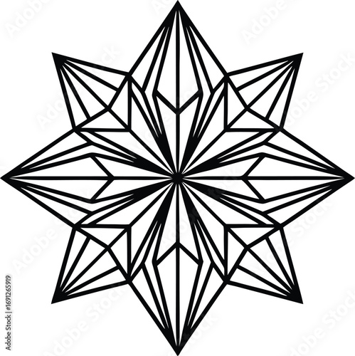 Abstract pattern of interlocking geometric shapes in red and blue hues seamless repetition transparent background