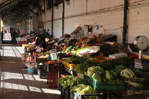 street market in porto