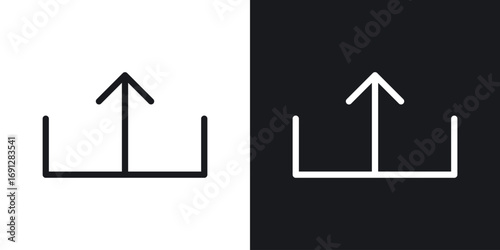 Export icons in flat and thin stroke style