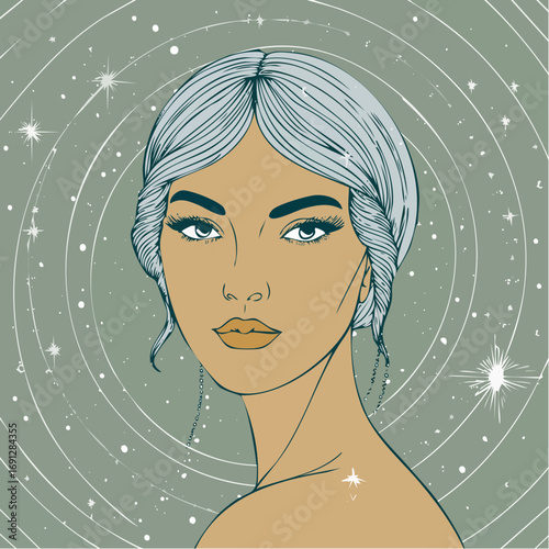 celestial silk halo logo for radiance elixir and ethereal salon branding