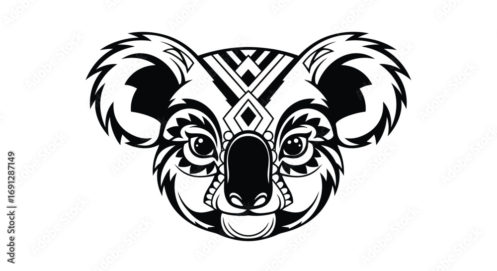 Obraz premium Tribal Koala Illustration