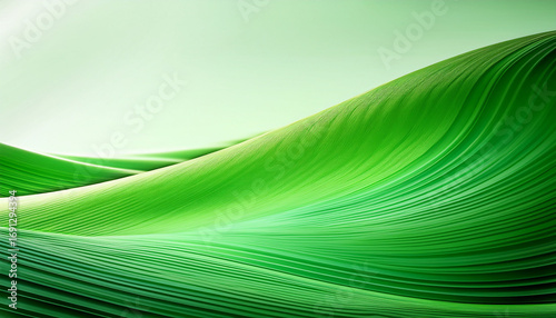 Green Wave Abstract Background