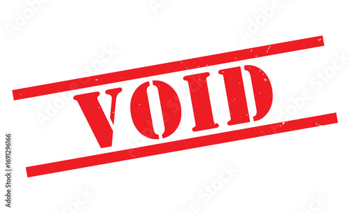 Void stamp, Void sign on red ink, Void vector, Void sticker on white background