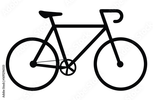 Bicycle icons isolated on transparent background. Modern and editable bicycle icon. Bicycle logo, Bicycle silhouette.
