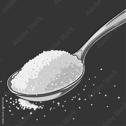 Spoonful of White Granulated Sugar