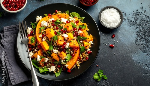 Healthy autumn salad