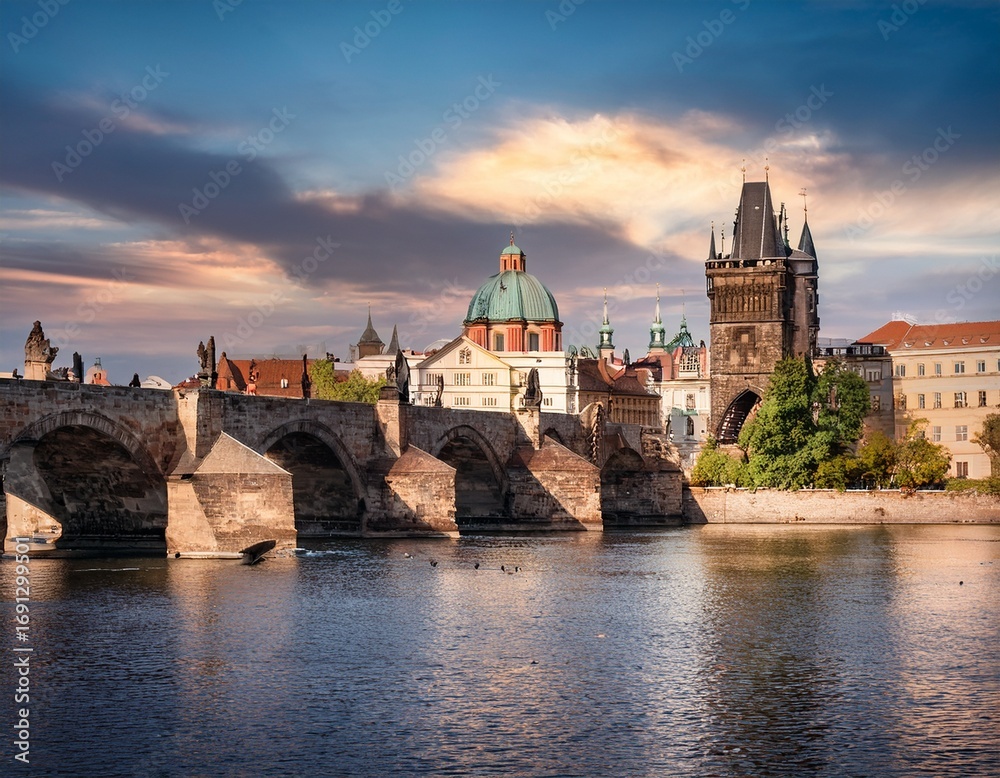 Fototapeta premium prague charles bridge