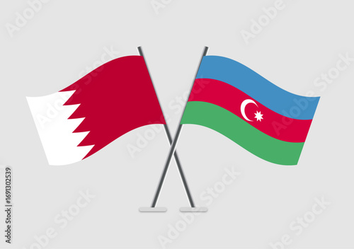 Bahrain and Azerbaijan vector flags in minimal crossed composition