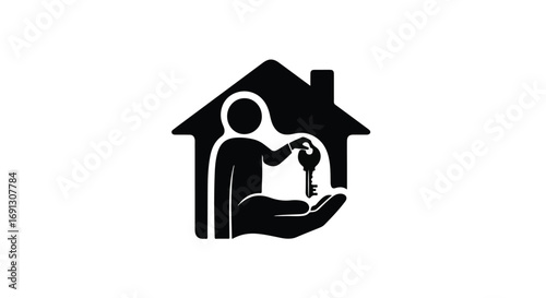 Handing over keys to a new home signifies ownership and security.
