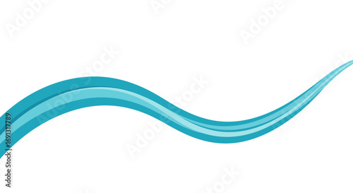 woosh vector Abstrac  illustration featuring several curved and flowing lines with color gradations