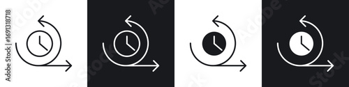 Agile icon symbol collection on white background.