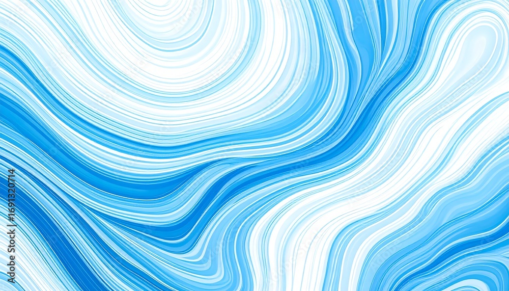 Fototapeta premium Swirling Blue Abstraction