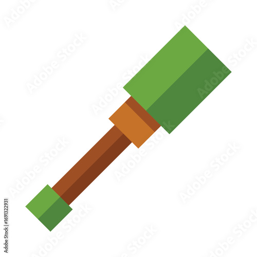 Military Hand Grenade Icon A Flat Design Illustration