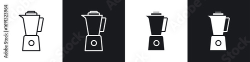 Blender icon symbol collection on white background.