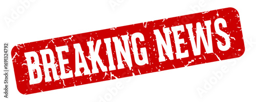 breaking news rectangular sign. breaking news stamp