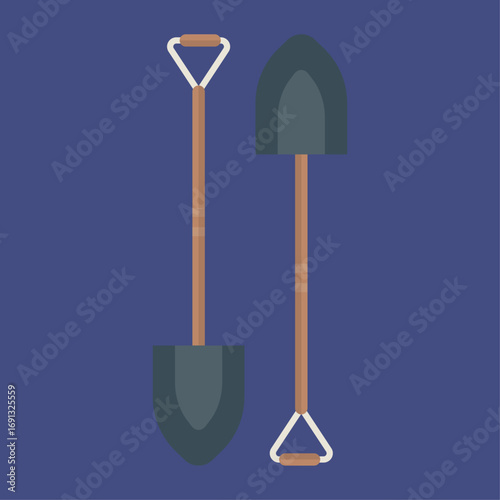 Essential digging implements, ideal for various outdoor tasks and construction projects