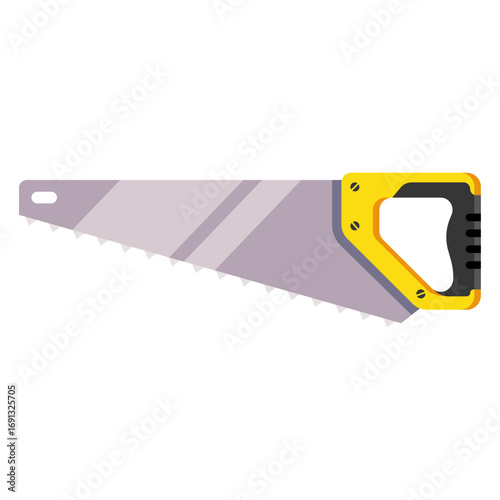 Hand Saw Tool Illustration Design Element for DIY Projects
