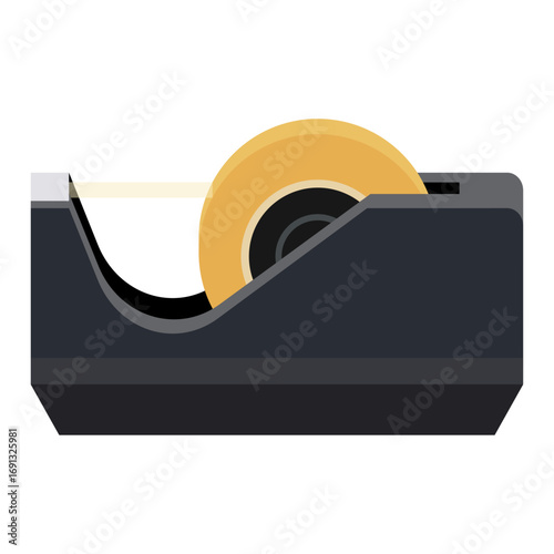 Adhesive tape dispenser icon isolated on a white background