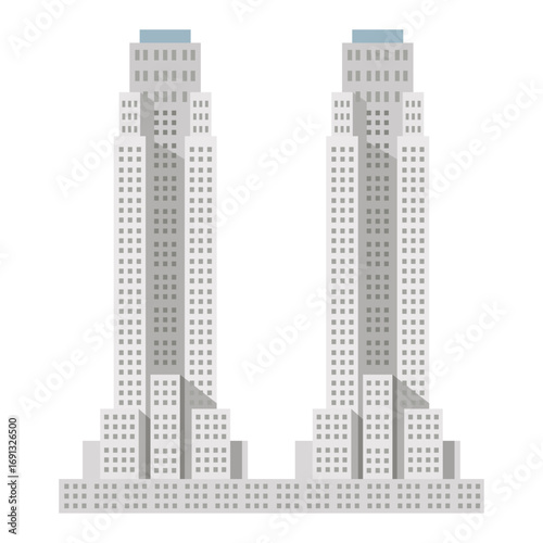The Nine Eleven (9/11) Towers Illustration