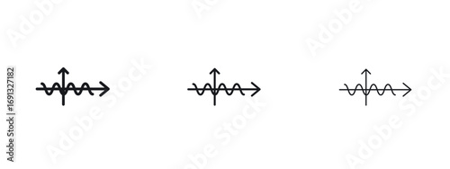 Photos Wave sine icon vector Logo Designs - Stock vectors.