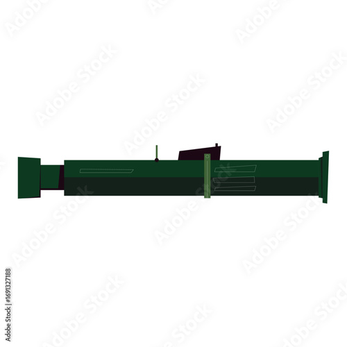 Military Weapon Anti-Tank Rocket Launcher Illustration