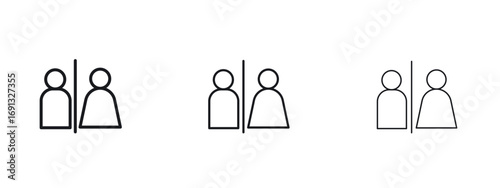 Toilet icon vector Logo Designs - Stock vectors.