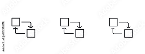 Foto Replace icon vector Logo Designs - Stock vectors.