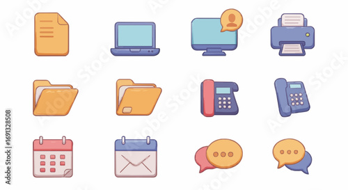 Icon set office