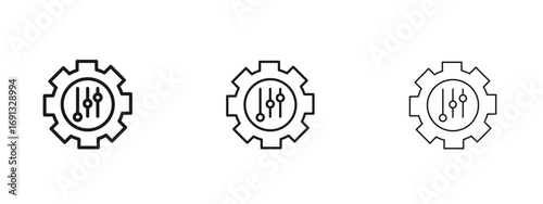Mass customization icon vector Logo Designs - Stock vectors.
